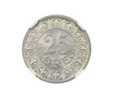 Denmark 1907 25 Ore - NGC MS65