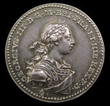 1761 Coronation Of George III Official Silver Medal - By Natter