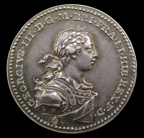 1761 Coronation Of George III Official Silver Medal - By Natter