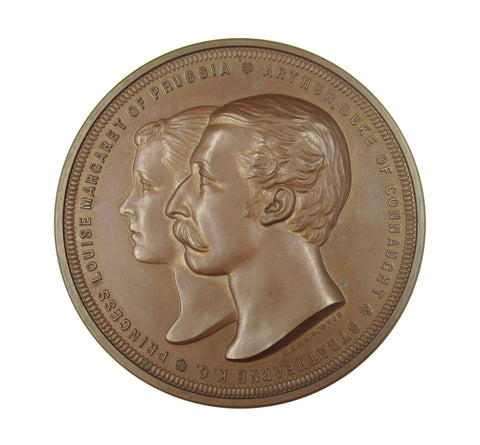 1879 Marriage Duke Of Connaught To Louise Of Prussia Medal - By Wyon