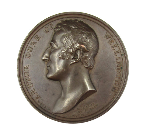 1819 Duke Of Wellington Governor Of Plymouth 55mm Medal - By Webb