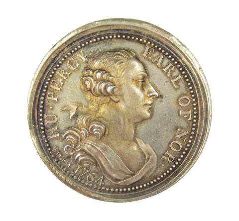 1766 Restoration Of Alnwick Castle 44mm Silver Medal - By Kirk
