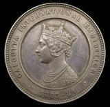 India 1883-84 Calcutta International Exhibition 51mm Silver Medal
