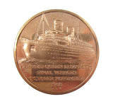 1968 R.M.S Queen Elizabeth Final Voyage Silver & Bronze Medals - Cased