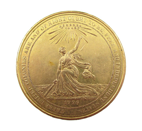 USA 1876 Independence Centennial 38mm 'Dollar' Medal - By Barber