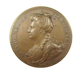 1706 Queen Anne Barcelona Relieved 35mm Medal - By Croker