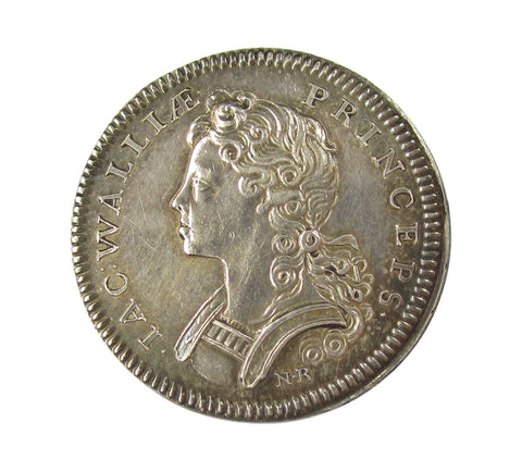 1699 Legitimacy Of The Jacobite Sucession 27mm Silver Medal - By Roettier
