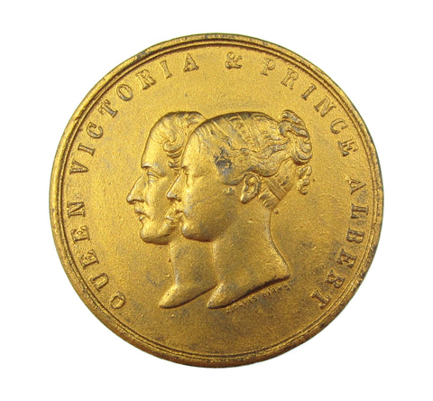 1844 Hampshire Infirmary 44mm Gilt WM Medal - By Davis