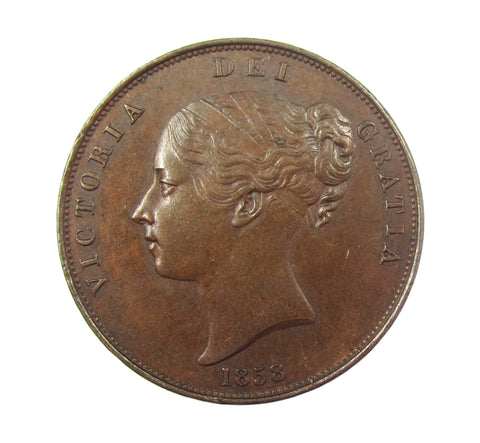 Victoria 1858 Penny - EF