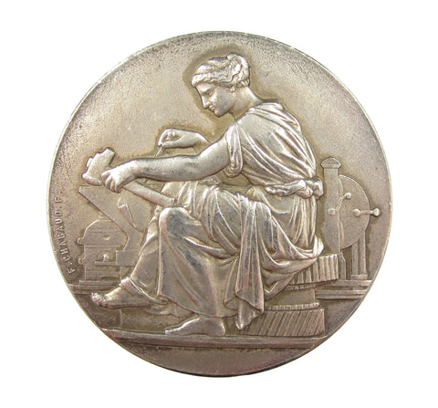 France 1885 Industrial Cabinetmaking 51mm Silver Medal