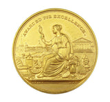 1895 General Trades & Industrial Exhibition Leeds 44mm Gilt Medal