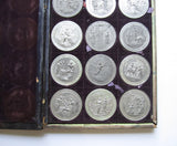 c.1830 Volume V Set Of 12 x Holy Scripture 73mm Medals - By Thomason