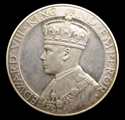 1937 Edward VIII Coronation 29mm Silver Medal - By Pinches