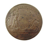 1702 Coronation Of Queen Anne 35mm Bronze Medal - By Croker