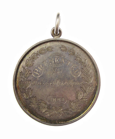 India 1884 Doveton College 43mm Silver Award Medal