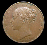 Victoria 1844 Farthing - VF+