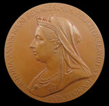 1897 Victoria Diamond Jubilee 56mm Bronze Medal - Cased