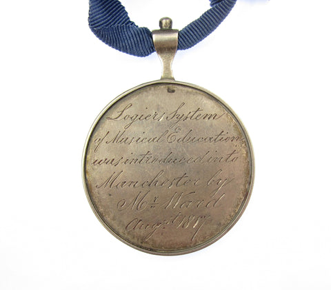 1817 Logiers System Of Musical Education 40mm Silver Award Medal