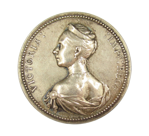 Germany 1888 Victoria Princess Royal 56mm Silver Medal - By Schultz