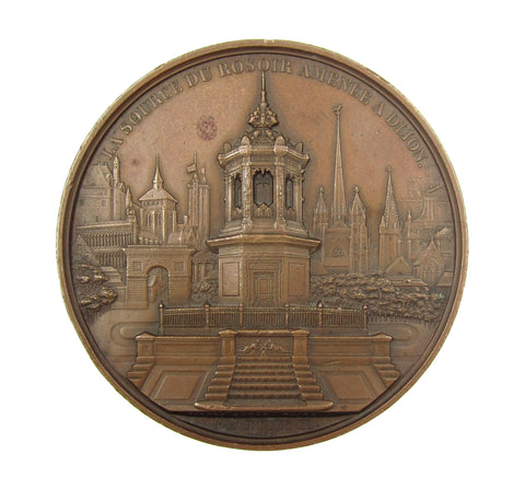 France 1840 Dijon Source du Rosoir 69mm Medal - By Caque