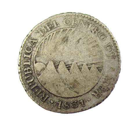 Central American Republic 1831 1 Real - Fine