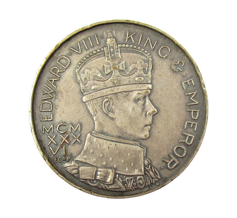 1936 Edward VIII Abdication 35mm Medal - By Gaunt