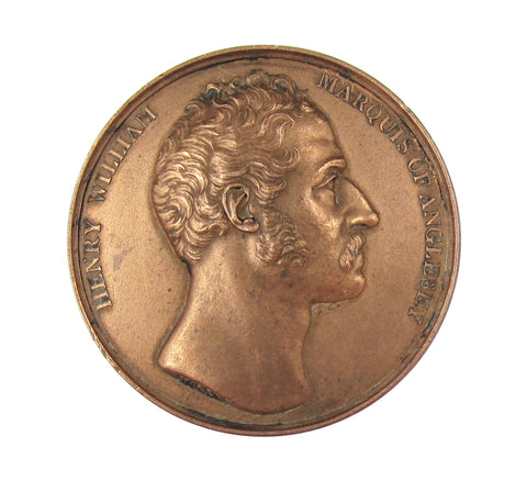 1815 Charge Of The British At Waterloo 41mm Medal - By Mills