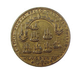 1739 Admiral Vernon Portobello 27mm Medal - NGC MS63