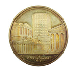 1972 New Stock Exchange Silver Brokers Pass Medal - Cased