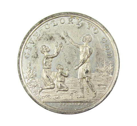 1834 Abolition Of Slavery 32mm White Metal Medal - By Halliday