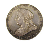 1897 Diamond Jubilee Of Victoria Buenos Aires Argentina 34mm Silver Medal
