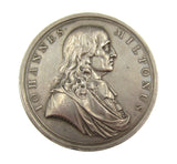 1737 Monument To John Milton 52mm Silver Medal - By Tanner