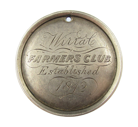 1842 Wirral Farmers Club 43mm Silver Prize Medal