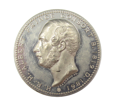 1861 National Memorial To Prince Albert 33mm Medal - By Wyon