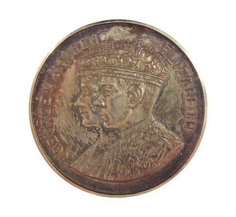 1937 George VI Coronation 38mm Silver Medal - By Darby
