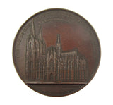 Germany 1848 Cologne Cathedral 59mm Medal - By Wiener