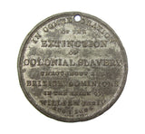 1834 Abolition Of Slavery 36mm White Metal Medal - By Davis
