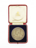 1911 George V Coronation 51mm Silver Medal - Cased