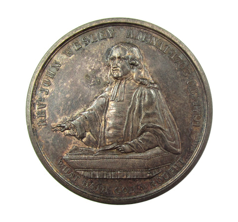 1836 Wesleyan Methodist Conference Birmingham 46mm Silver Medal