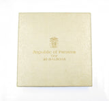Panama 1974 Silver Proof 20 Balboas - Cased