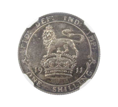 George V 1911 Proof Shilling - NGC PF64