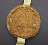 1558-1603 Elizabeth I Original Wax Seal Of The Realm