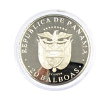 Panama 1974 Silver Proof 20 Balboas - Cased