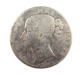 Victoria 1845 Silver Young Head Crown - AANNO Error Edge