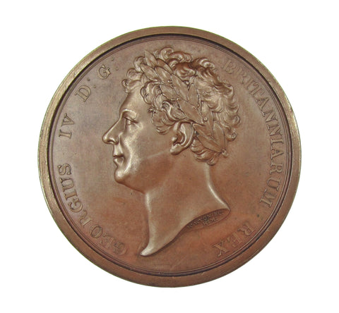 1823 George IV Visit To Southampton 54mm Medal - By Wyon