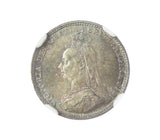 Victoria 1887 Threepence - NGC MS64
