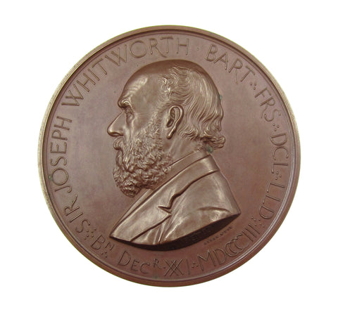 1868 Whitworth Scholarship 57mm Medal - By Wyon