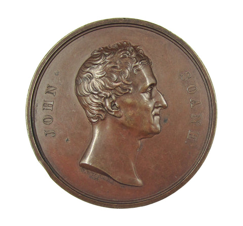 1834 Sir John Soane 57mm Medal - By Wyon