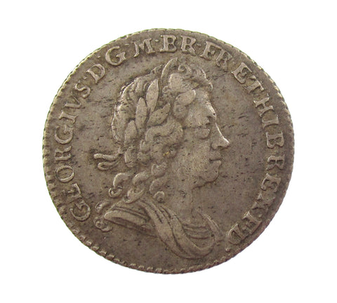 George I 1723 SSC Sixpence - VF