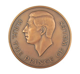 1994 RM Charles Investiture 25th Anniversary 63mm Bronze Medal